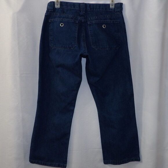 Vintage Y2K Tommy Hilfiger Denim Sailor Cropped Jean Capris Medium Blue Wash - Picture 1 of 9